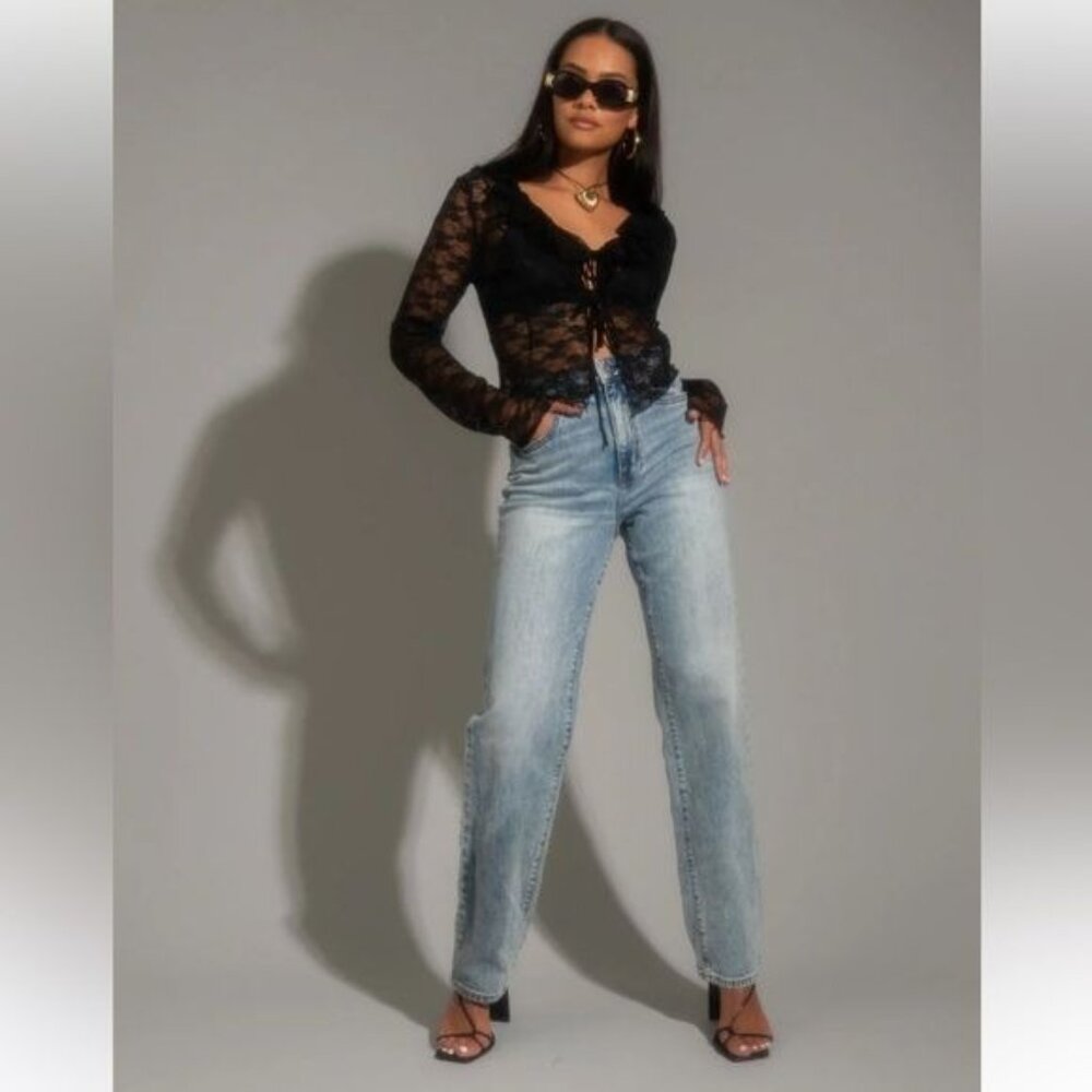 12th Tribe High rise cropped / ankle denim jeans Size 25 New with tag